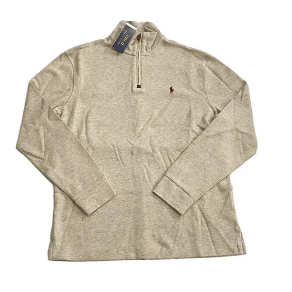 Polo Ralph Lauren Mens Sweater 1/2 Zip Mock Neck